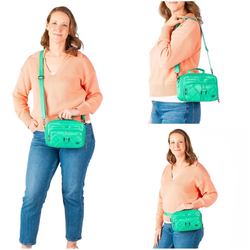Lug Legacy Collection Carousel Crossbody Bag Azure Blue NWT - Picture 9 of 10